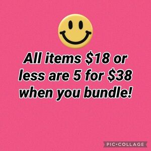 Bundle Sale!! 5 for $38! See details in listing.